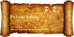 Pelvay Kevin névjegykártya